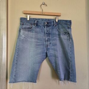 Vintage Levis 501 Cut Off Denim Shorts Vtg